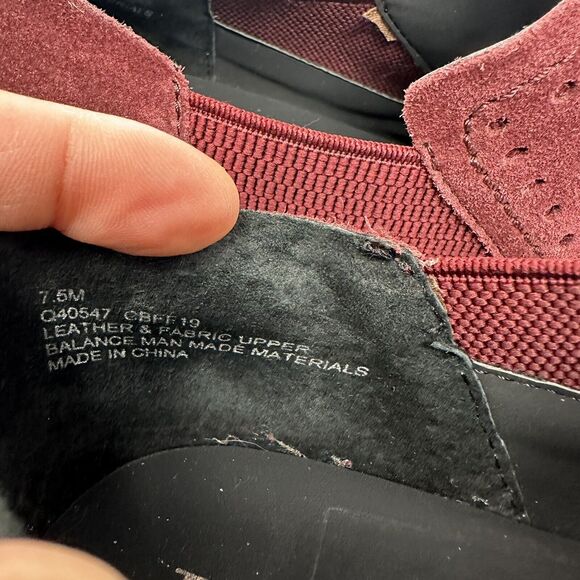 Korks Womens Burgundy Suede Slip-on Loafers Size 7.5M Comfortable Preppy Casual - Picture 13 of 13